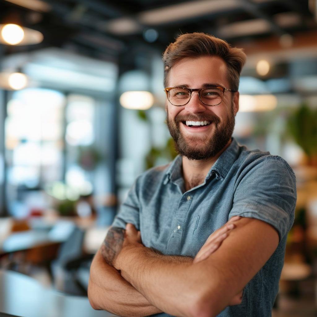 small business owner happy about hiring the right salesperson