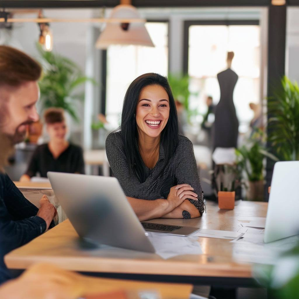 small business owner happy about sales team and its success